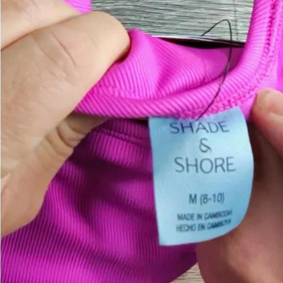 Shade & Shore Bright Pink Women's One Piece Swimsuit - Picture 8 of 10